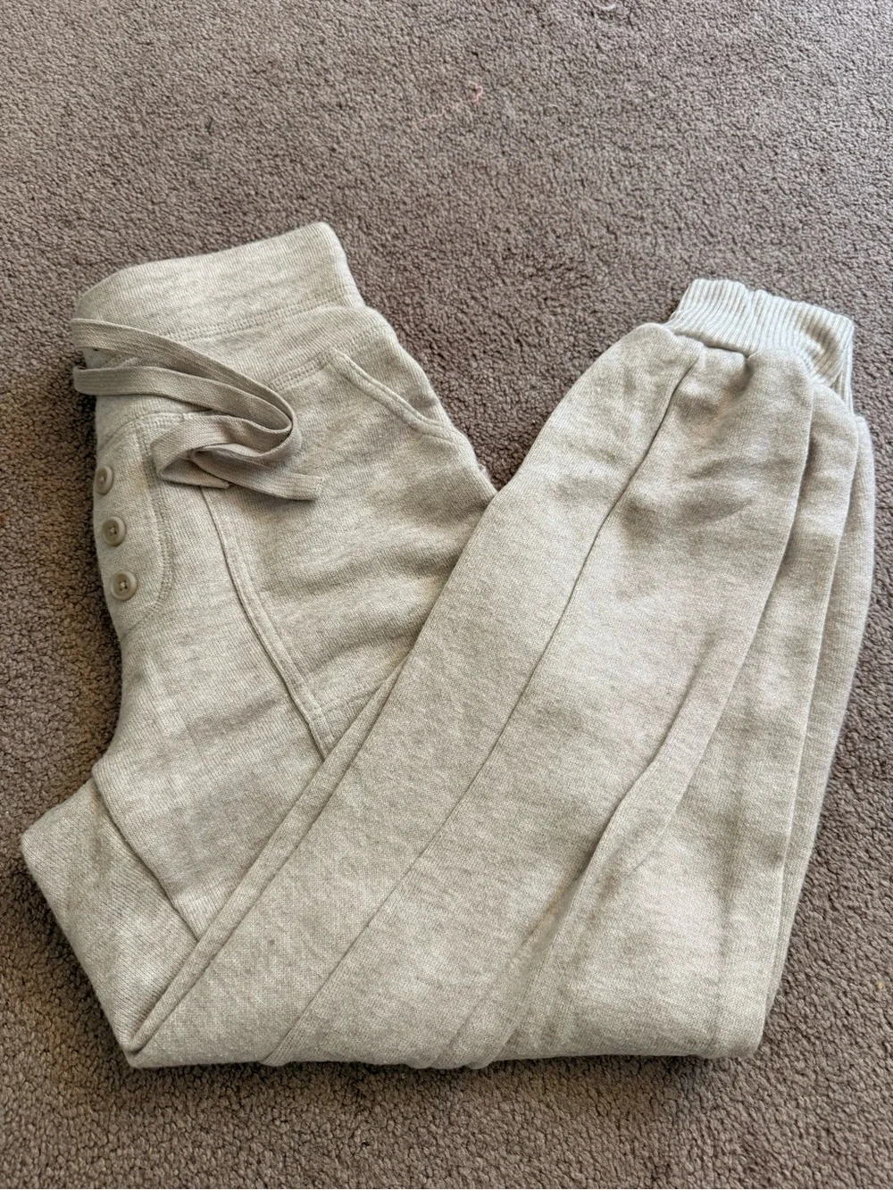 Universal Thread Beige Half-Zip Hooded Sweatshirt